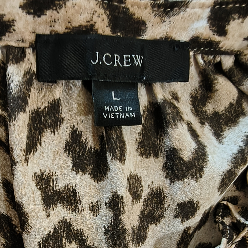 J. Crew Leopard Print Blouse - Picture 6 of 6